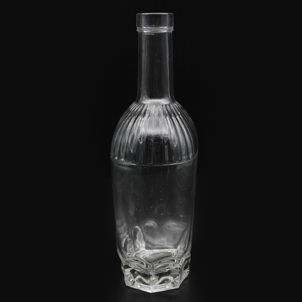 Low MOQ 750ml Clear Glass Bottle