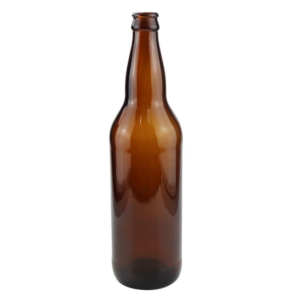 GREEN GLASS BEER BOTTLE 500ML WITH CROWN TOP