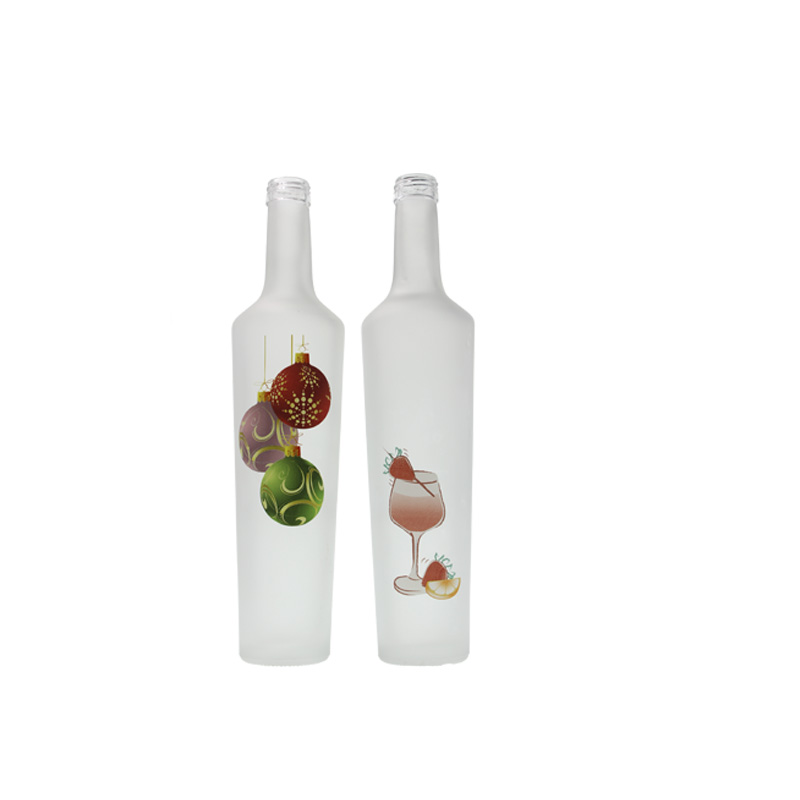 500ml Frosted Glass Bottle for Spirits Custom Glass Bottle