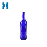 Blue 500ml Beer Glass Bottle