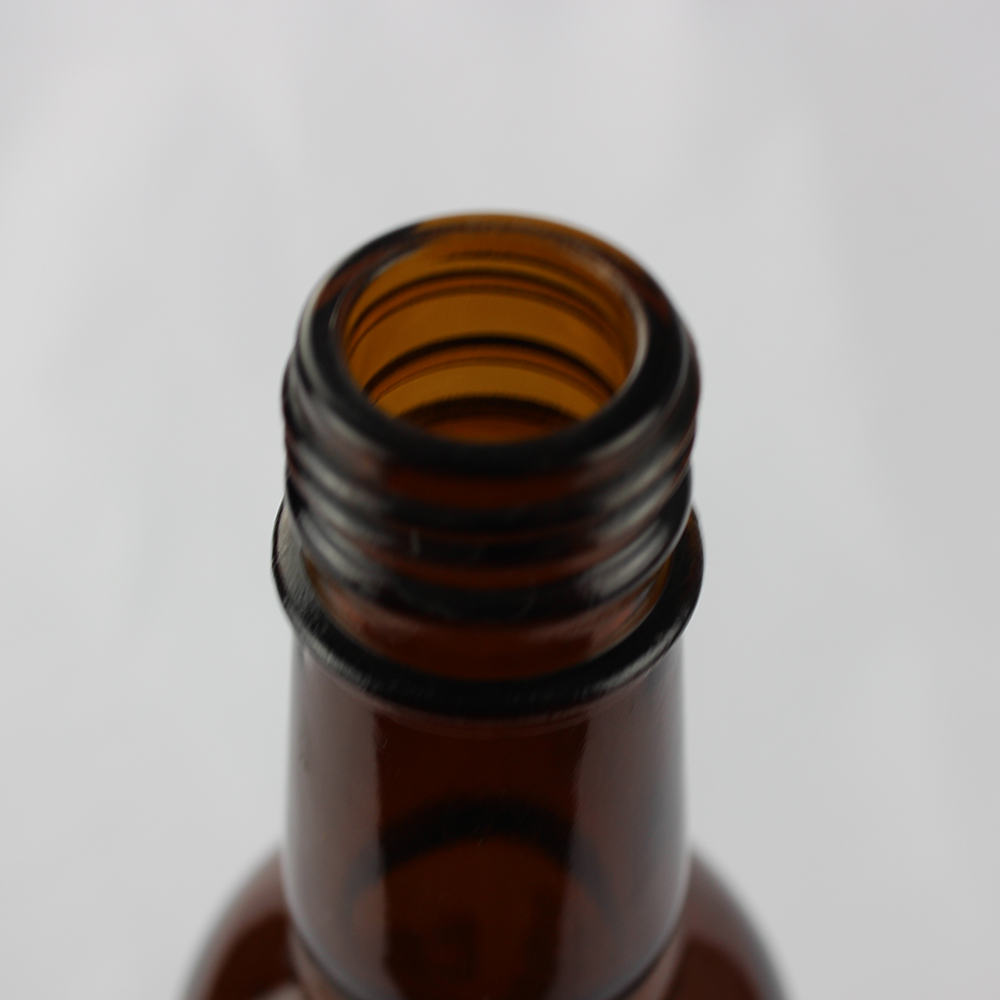 Embossed 375ml Whiskey Spirit Glass Bottle