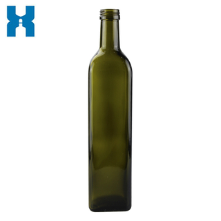 Oil Glass Bottle Olive Oil Bottle 750ml Square Oil Bottle 500ml Oil Bottle