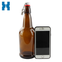 Swing Top Amber 500ml Glass Beer Bottle
