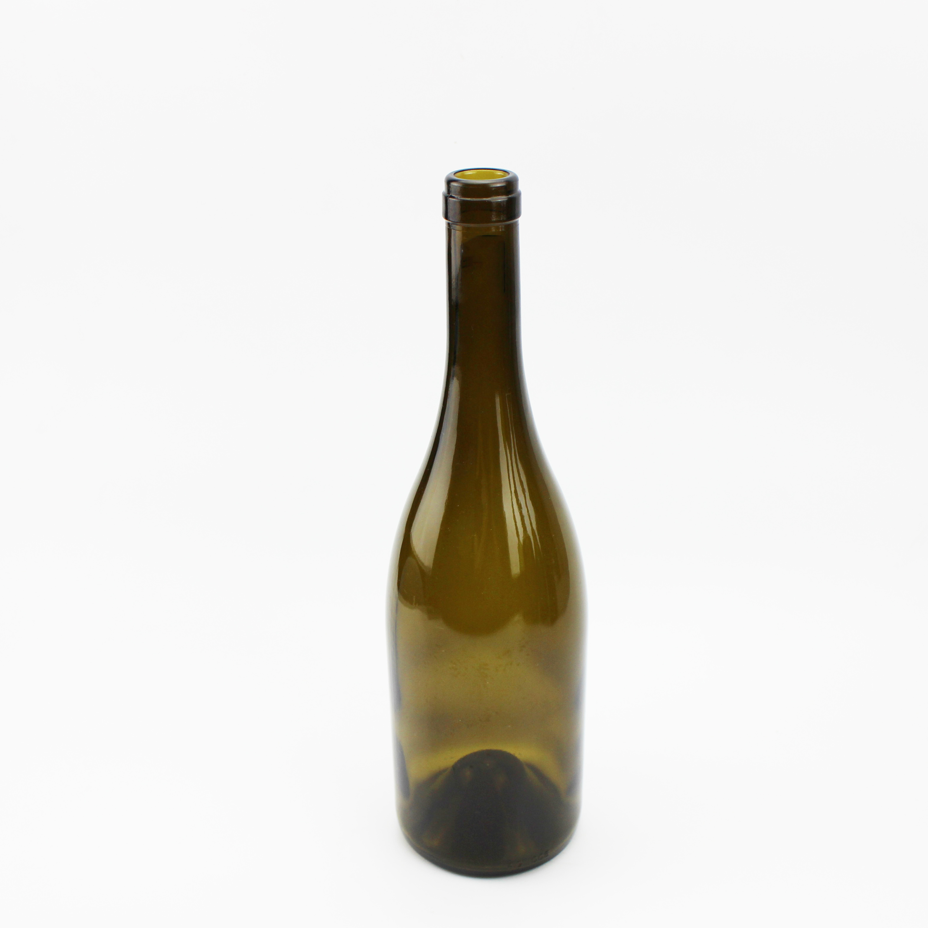 Wholesale 750ml Glass Wine Bottle Dark Green 750ml Wine Bottle